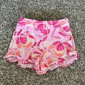 Janie and Jack Pink Floral Summer Shorts